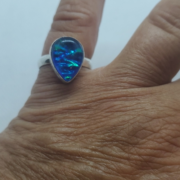 Nwot!! Triplet Opal ring 925 sterling ring - Picture 4 of 5